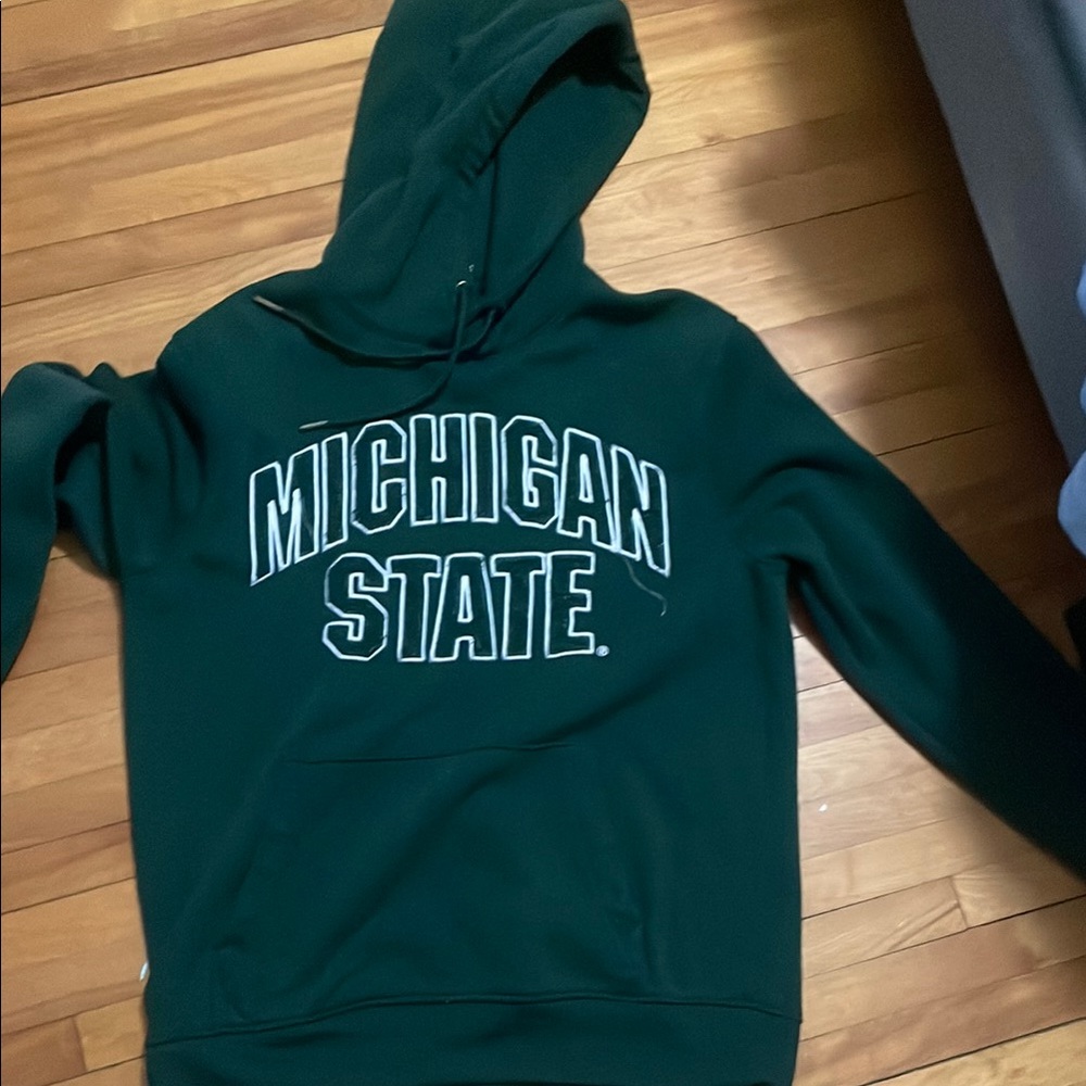 Green Michigan State Hoodie